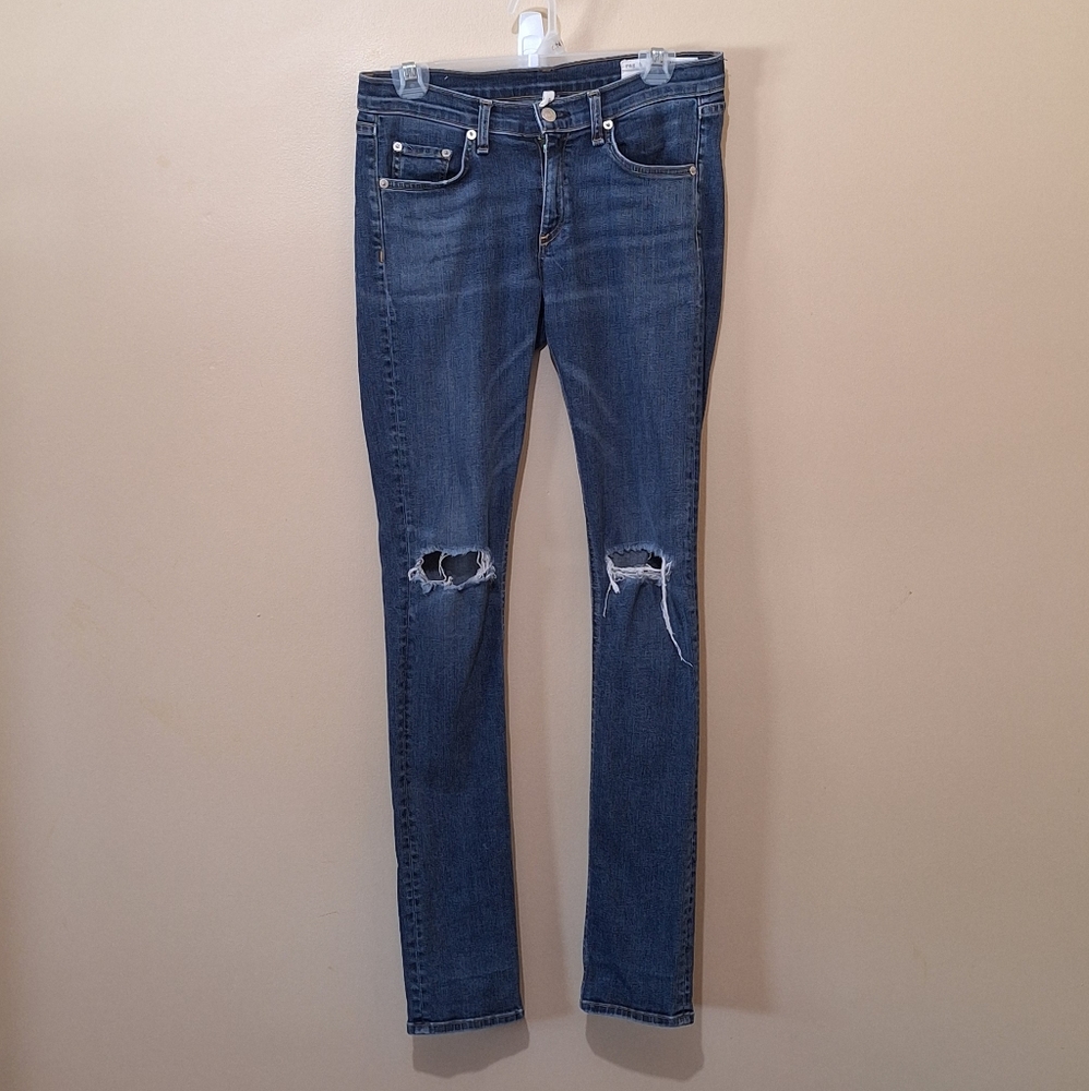 Rag & Bone Skinny Jeans Distressed